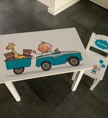 Geboortetafel & stoeltje