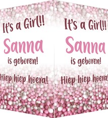 Geboorte raambord Sanna