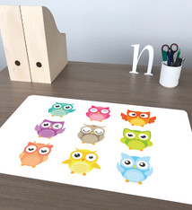 Bureau onderlegger uilen