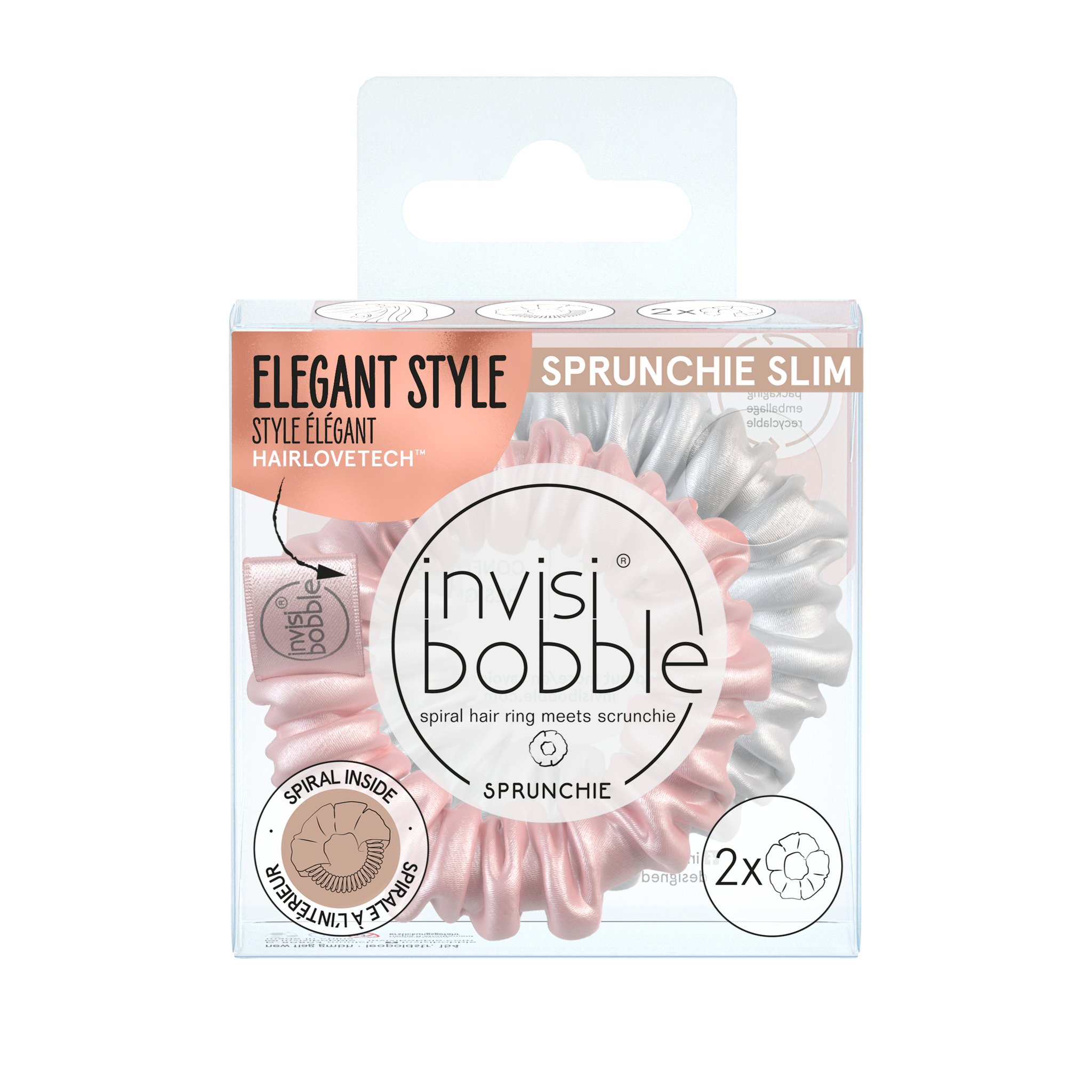 invisibobble® SPRUNCHIE SLIM Bella Chrome hair tie - New Flag shop - New  Flag UK B2B Shop