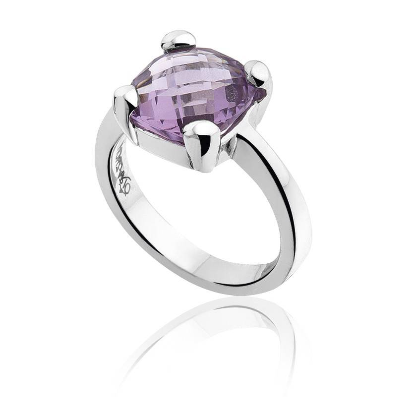 markt Wrak Zeestraat Zilveren ring met paarse Amethist steen | Ringen | Sieraden online  bestellen | Fuva.nl -