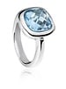 Zilveren ring met vierkante blauwe Topaas steen | Ringen | Sieraden online bestellen | Fuva.nl