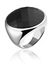 Zilveren ring met grote zwarte Onyx steen | Ringen | Sieraden online bestellen | Fuva.nl