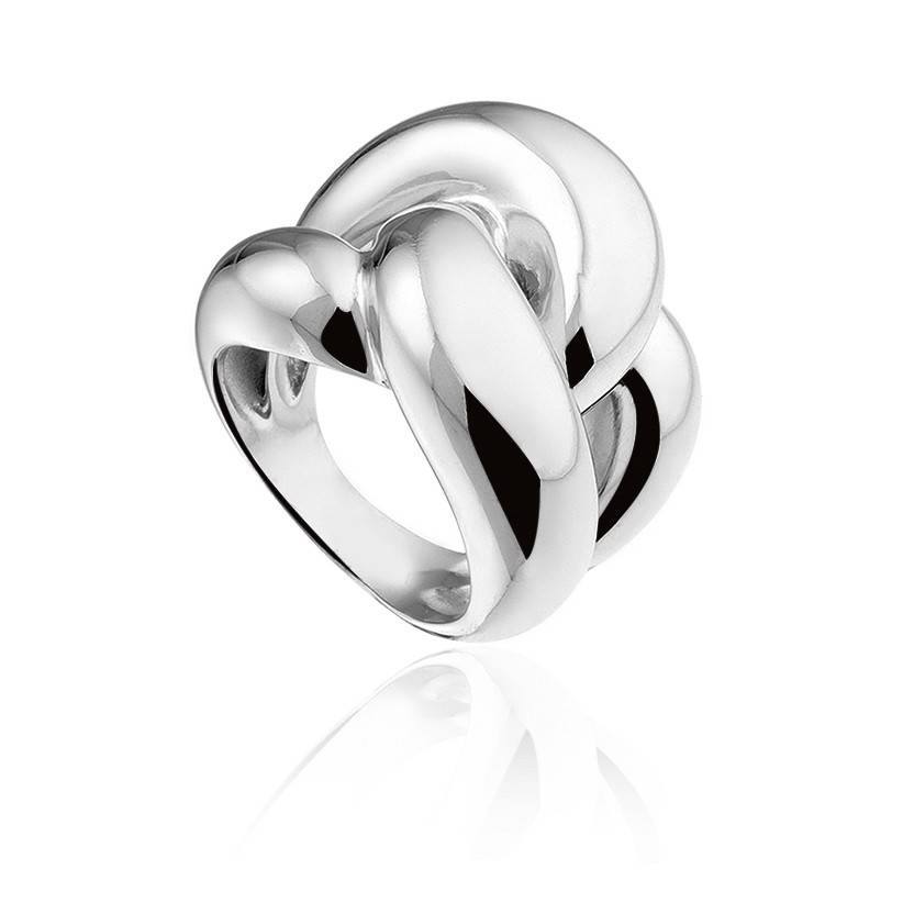 Universeel Oneerlijkheid maak het plat Zilveren ring in knoopvorm | Ringen | Sieraden online bestellen | Fuva.nl -
