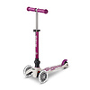 Micro Mini Micro step Deluxe inklapbaar ECO LED - 3-wiel kinderstep - Paars