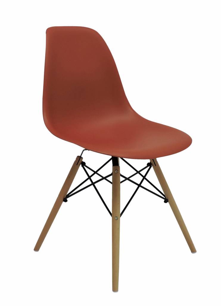 DSW Eames Design stoel Oranje 3 kleuren