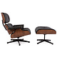 Eames Lounge Chair Walnut Zwart