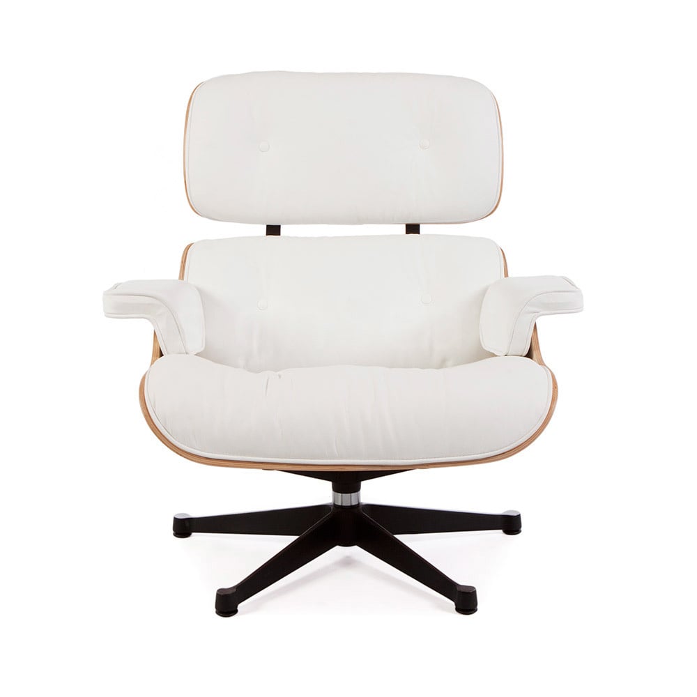 Eames Lounge Chair Walnut White