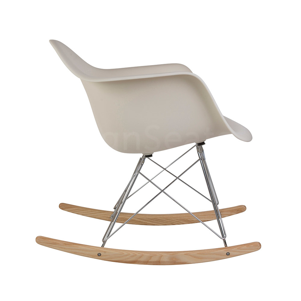 Caius delen weerstand RAR Eames Design Schommelstoel Wit 2 kleuren - Design42