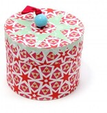 Rie Elise Larsen Ronde doosjes met deksel rood