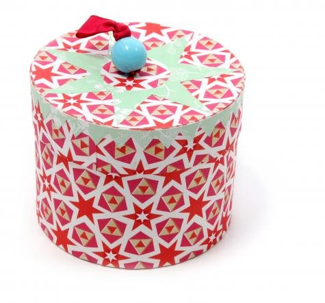 Rie Elise Larsen Ronde doosjes met deksel rood