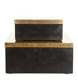 House Doctor Opbergdoos met deksel in brons kleur