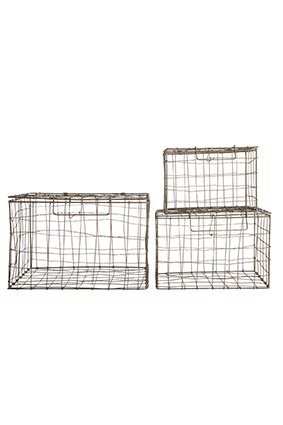 House Doctor Metalen manden met sluiting