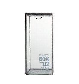 House Doctor Hoge glazen opbergbox met deksel