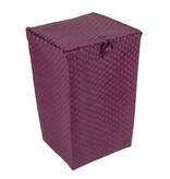Handed By Opbergmand Venice met deksel en sluiting in de kleur framboos