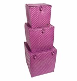 Handed By Opbergmanden Florence in de kleur framboos