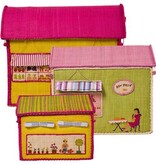 Rice Speelgoedmanden in de vorm van huisjes voor meisjes