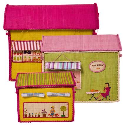 Rice Speelgoedmanden in de vorm van huisjes voor meisjes