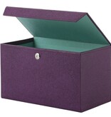 Bungalow Opbergbox met magneetsluiting kleur aubergine