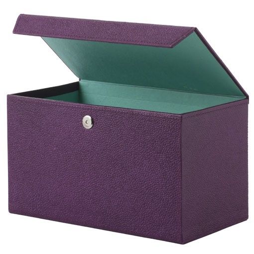 Bungalow Opbergbox met magneetsluiting kleur aubergine