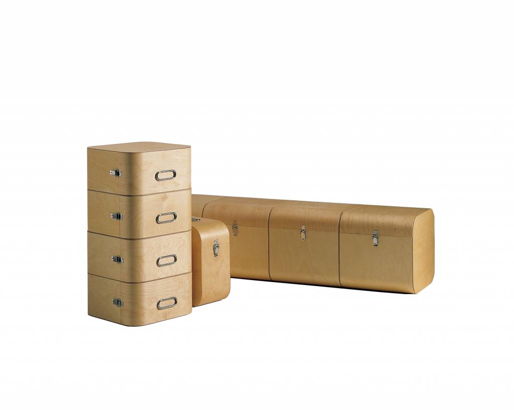 Schmidinger Möbelbau Opbergbox in hout met sluiting klein Fatty Container