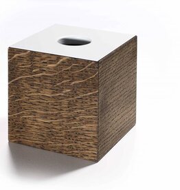 The Oak Men Opbergbox in zwart geoliede eik