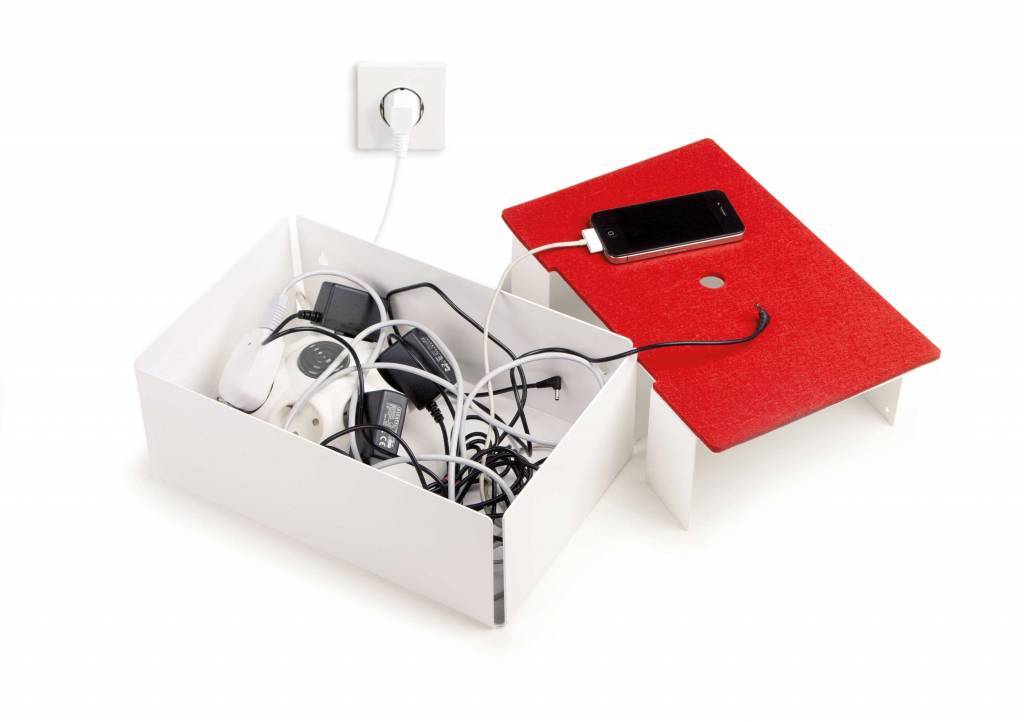 Konstantin Slawinski Opbergbox voor laders Charge Box met grijze vilt