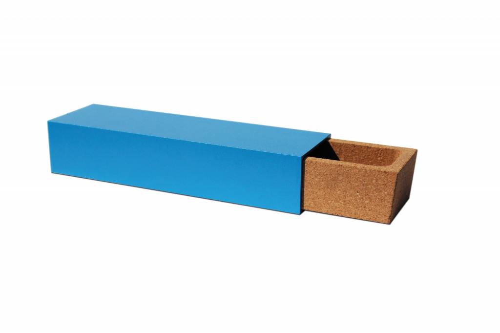 Pension Für Produkte Opbergbox Koje in metaal en kurk blauw