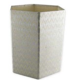 Bungalow Opvouwbare papiermand met print zilver en goud