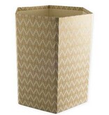 Bungalow Opvouwbare papiermand met print goud