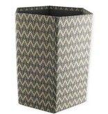 Bungalow Opvouwbare papiermand met print blauw