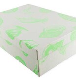 Fröhstoff Opbergdoos met print in zeefdruk, groen