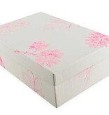 Fröhstoff Kleine opbergdoos met print in zeefdruk, roze planten