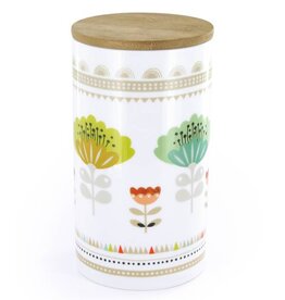 Atomic Soda Porceleinen pot met houten deksel