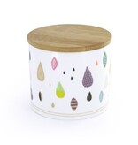 Atomic Soda Porceleinen pot met houten deksel