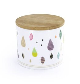 Atomic Soda Porceleinen pot met houten deksel