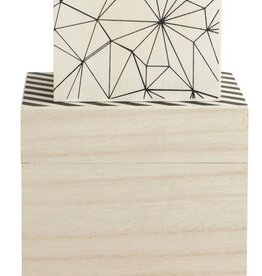 House Doctor Opbergdozen met print