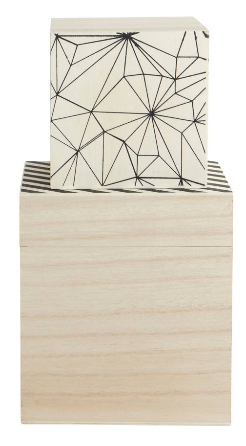House Doctor Opbergdozen met print