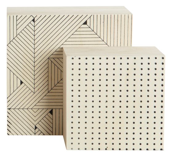 House Doctor Opbergdozen met print