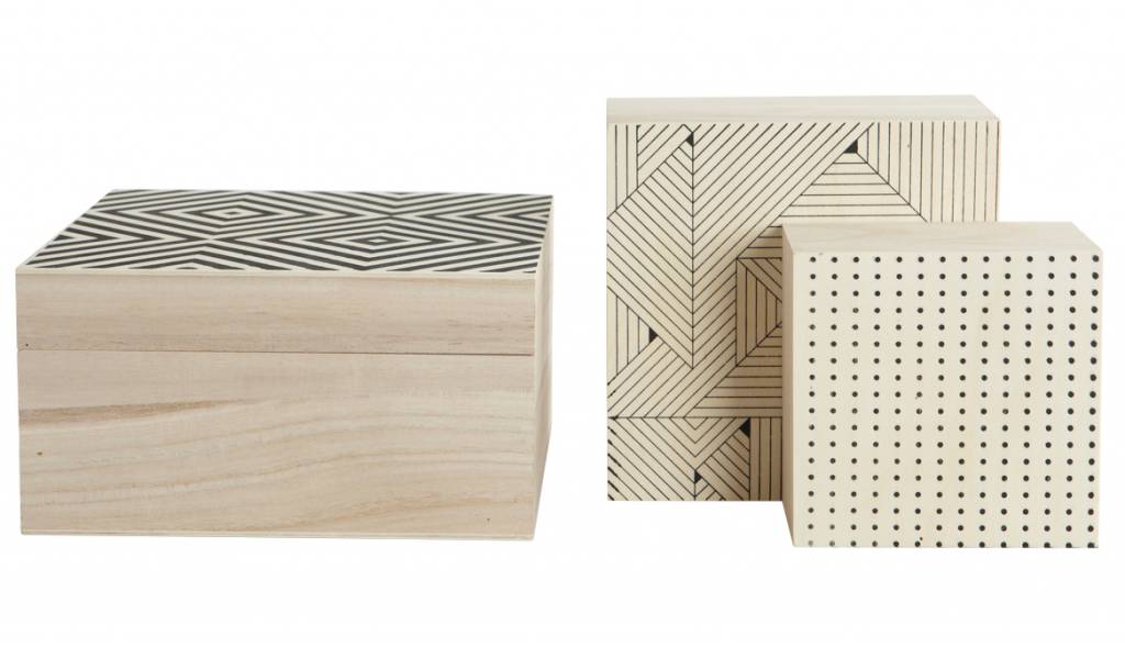 House Doctor Opbergdozen met print