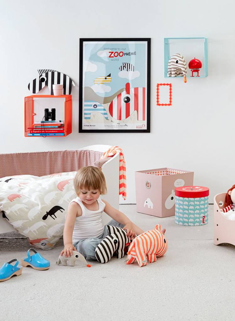 Silly U Roze opbergdoos met dierenfiguurtjes