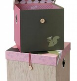Silly U Opbergdozen met deksel en knoopsluiting