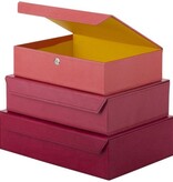 Bungalow Opbergboxen met magneetsluiting mauve