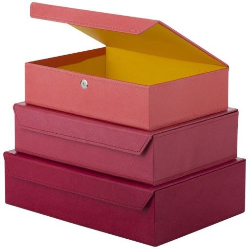 Bungalow Opbergboxen met magneetsluiting mauve