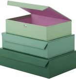 Bungalow Opbergboxen met magneetsluiting dusty green