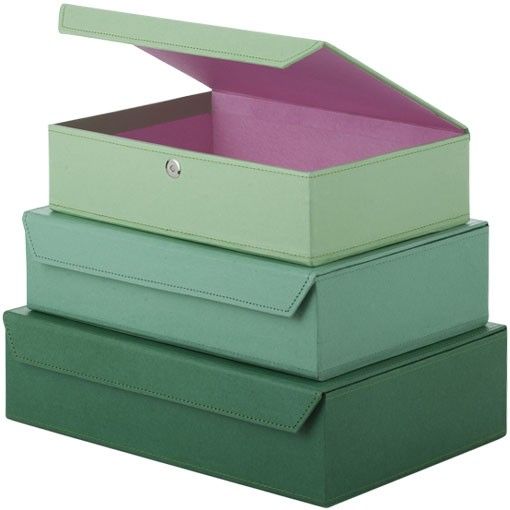 Bungalow Opbergboxen met magneetsluiting dusty green