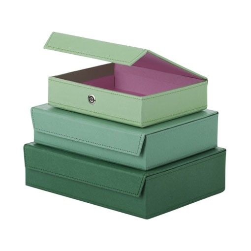 Bungalow Opbergboxen met magneetsluiting dusty green