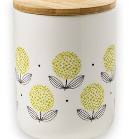 Atomic Soda Porceleinen pot met houten deksel