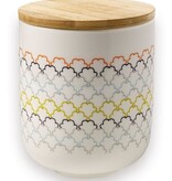 Atomic Soda Porceleinen pot met houten deksel