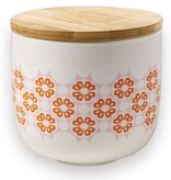 Atomic Soda Porceleinen pot met houten deksel